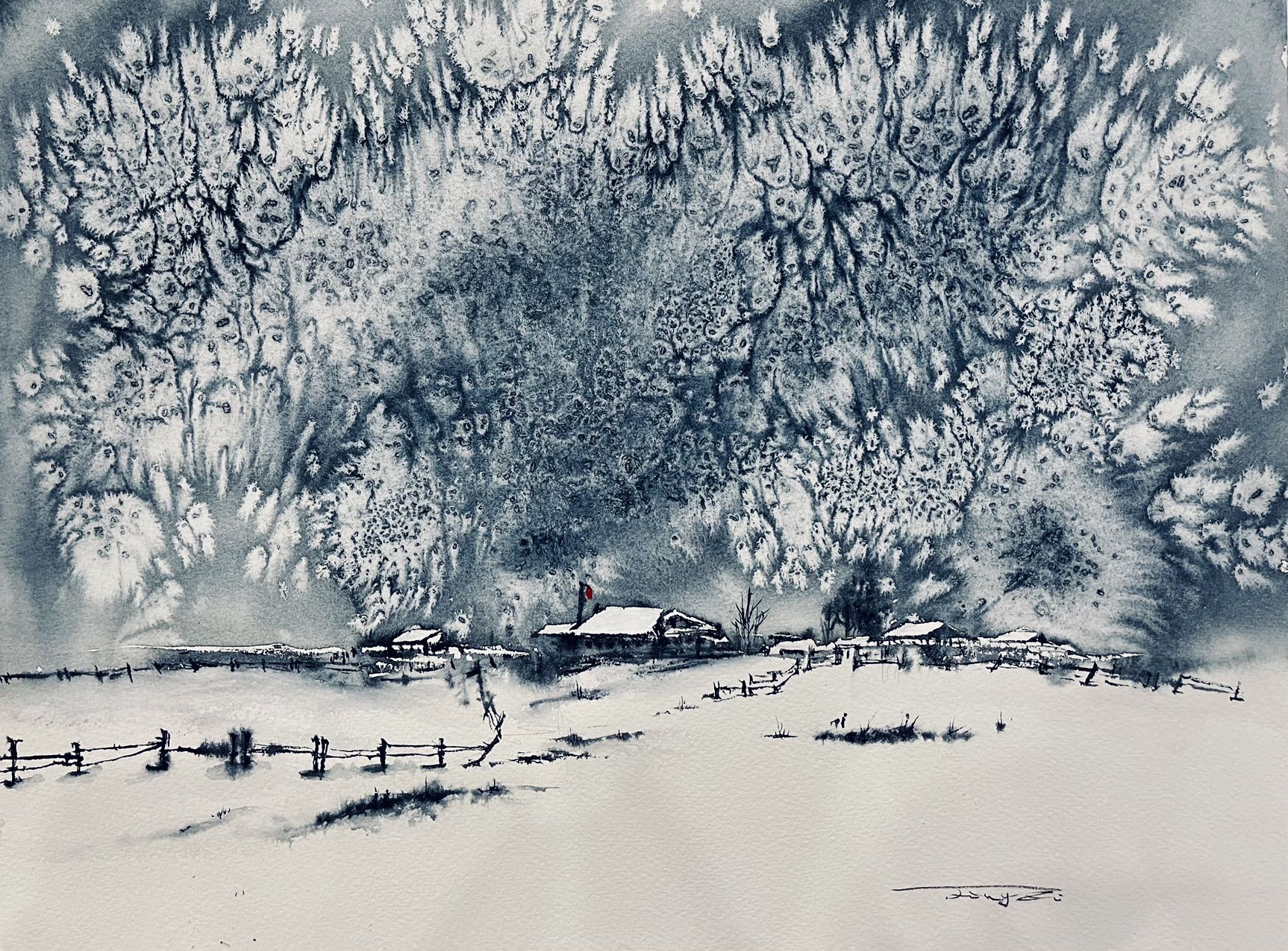《SNOW'S MEMORY》-31×41cm-风景-2023