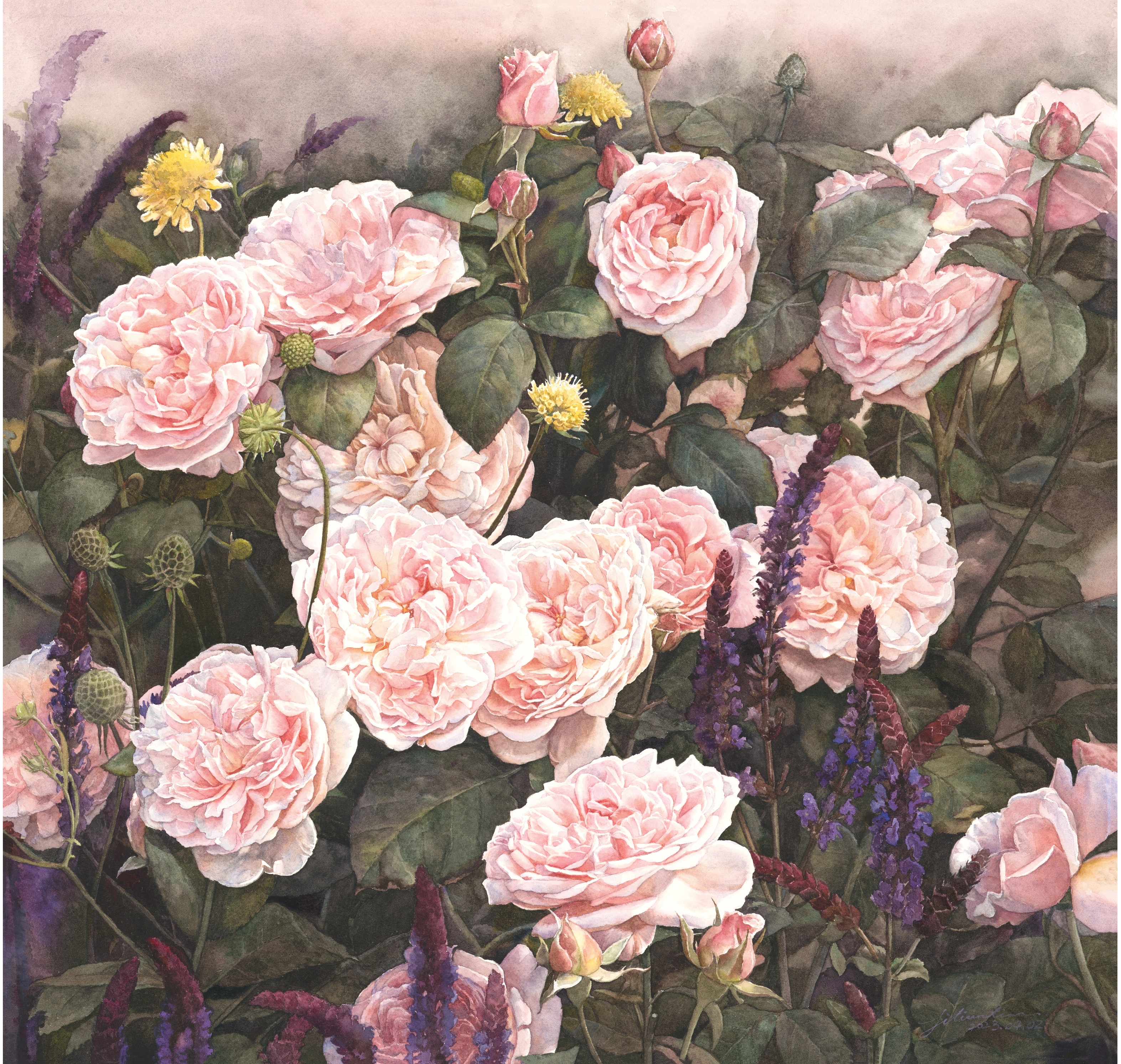 《繁花（Blossoms）》-45×45cm-静物-2023