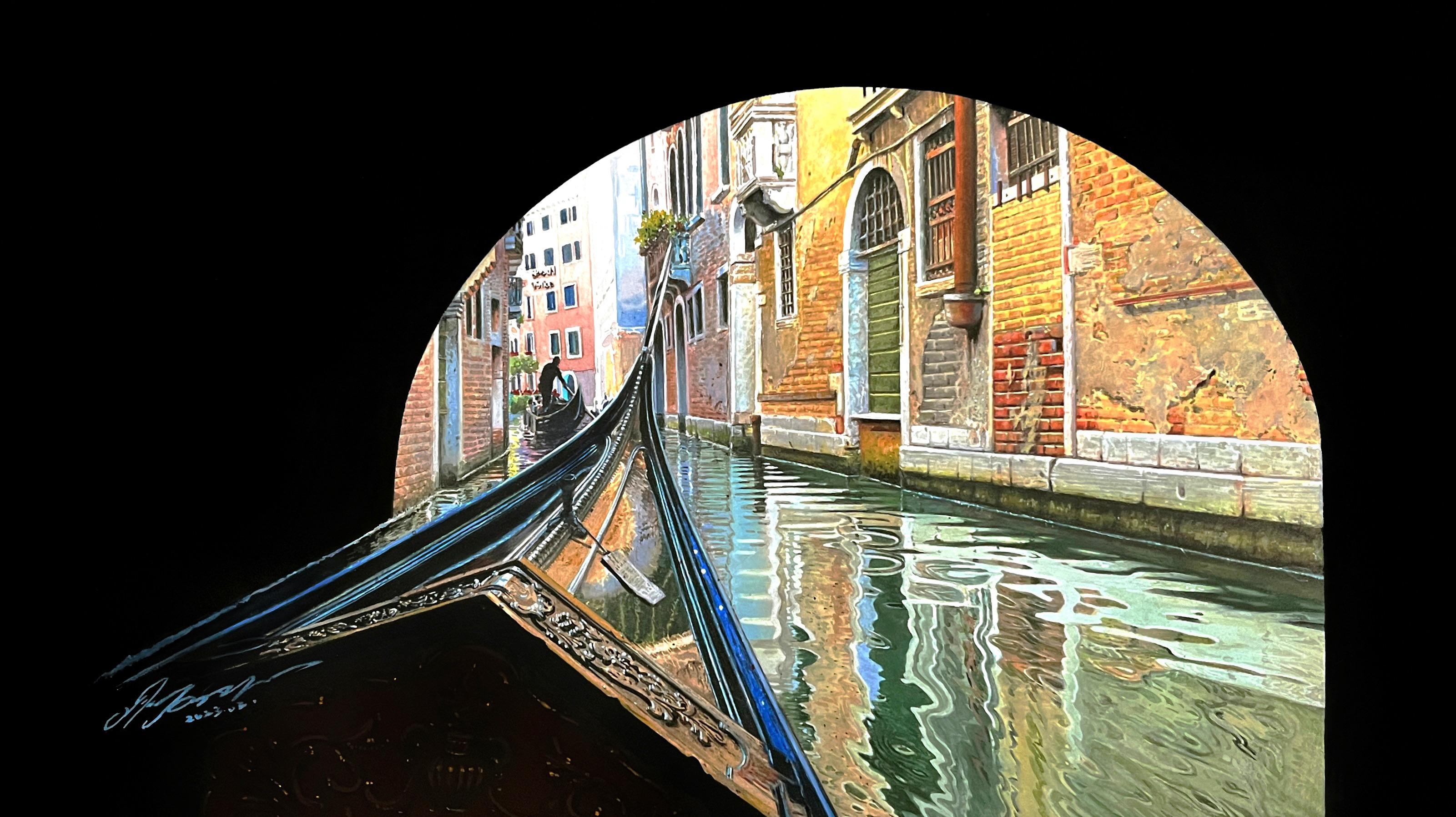 《梦回威尼斯》-26×46cm-风景-2023