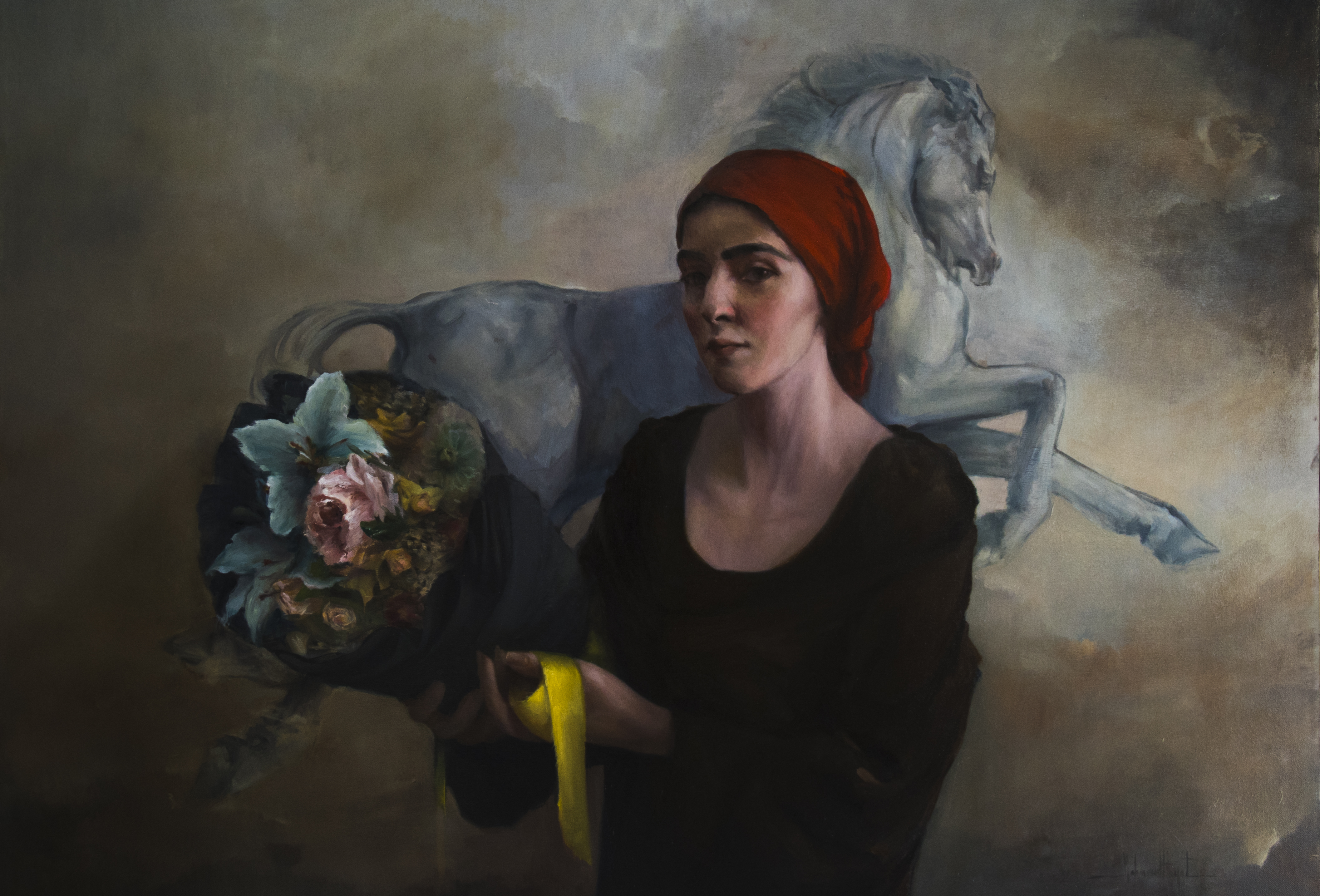 Girl with a Bouquet