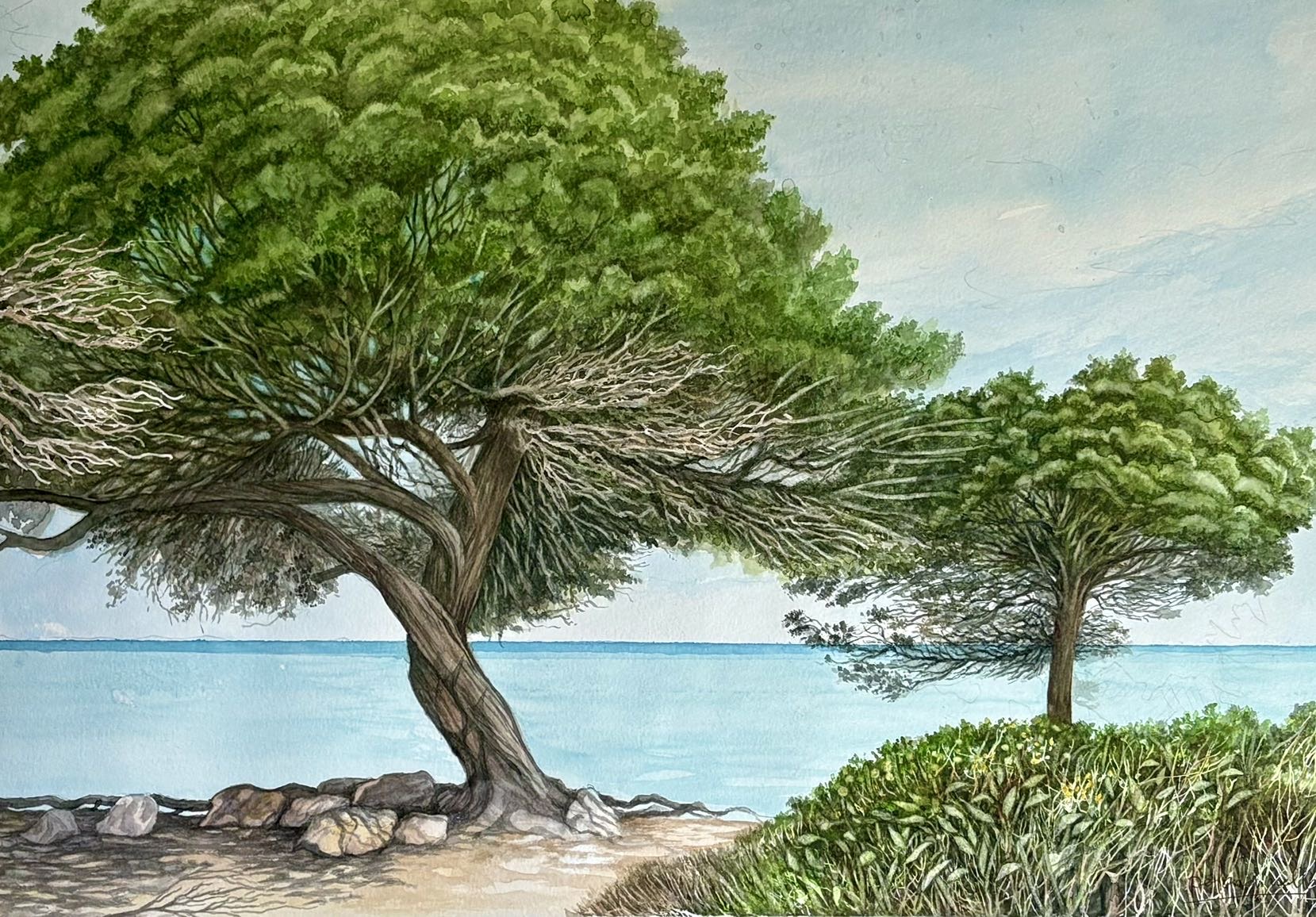 Avvicinandosi alla spiaggia
