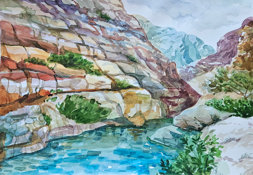 Wadi in the Mountains