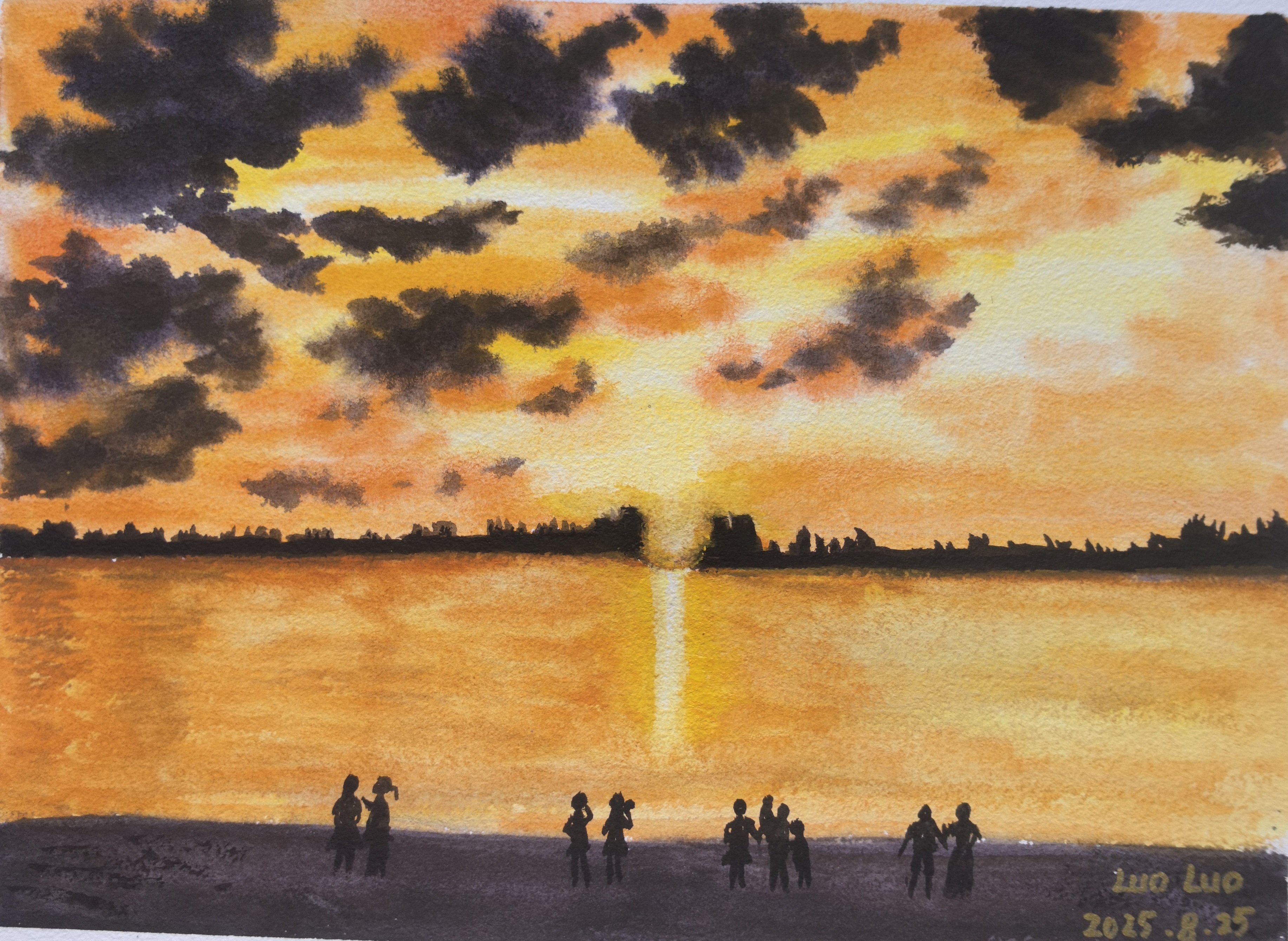 海边晚霞