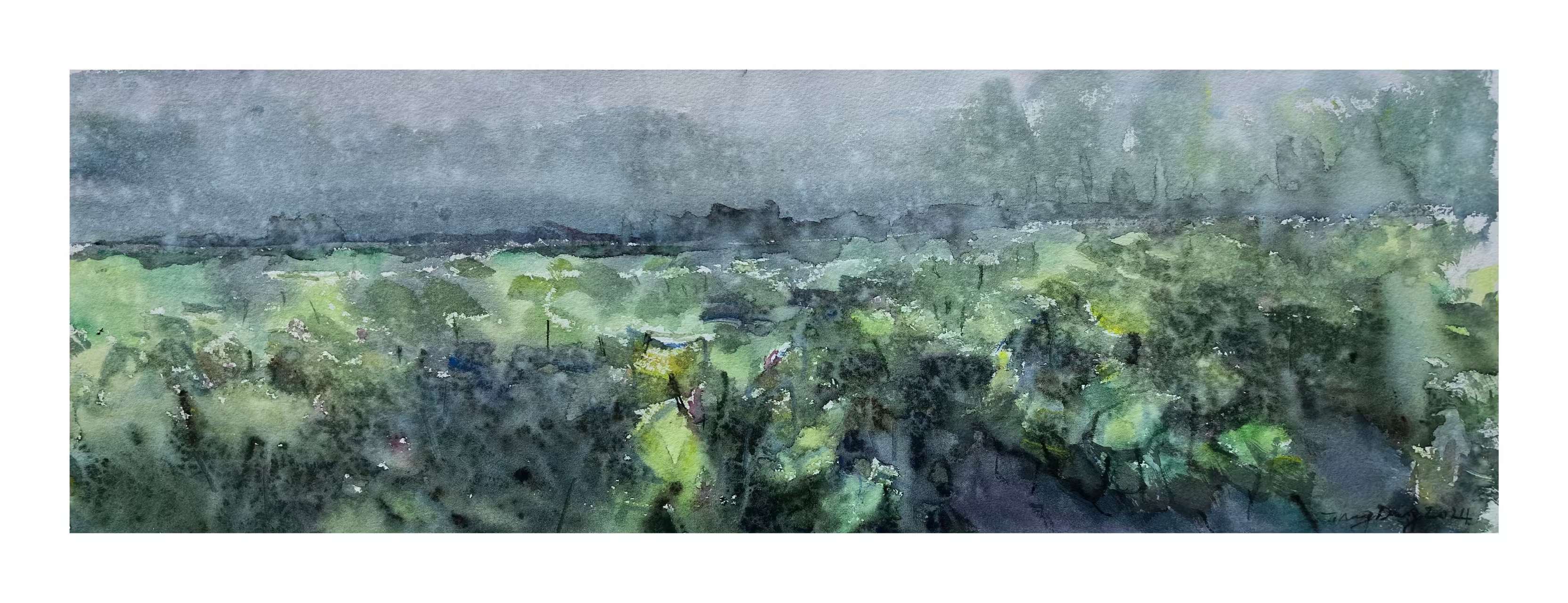 《荷塘烟雨》