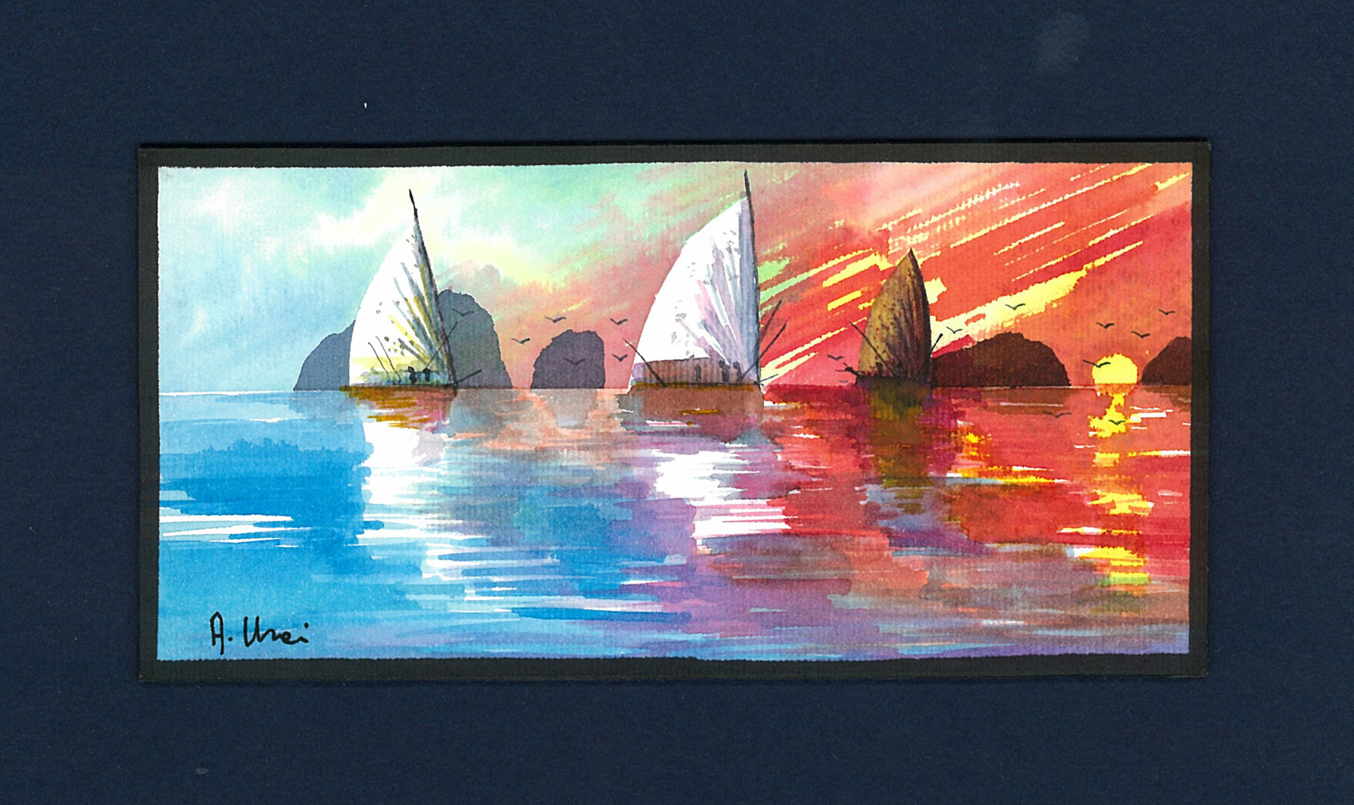 Barche al tramonto