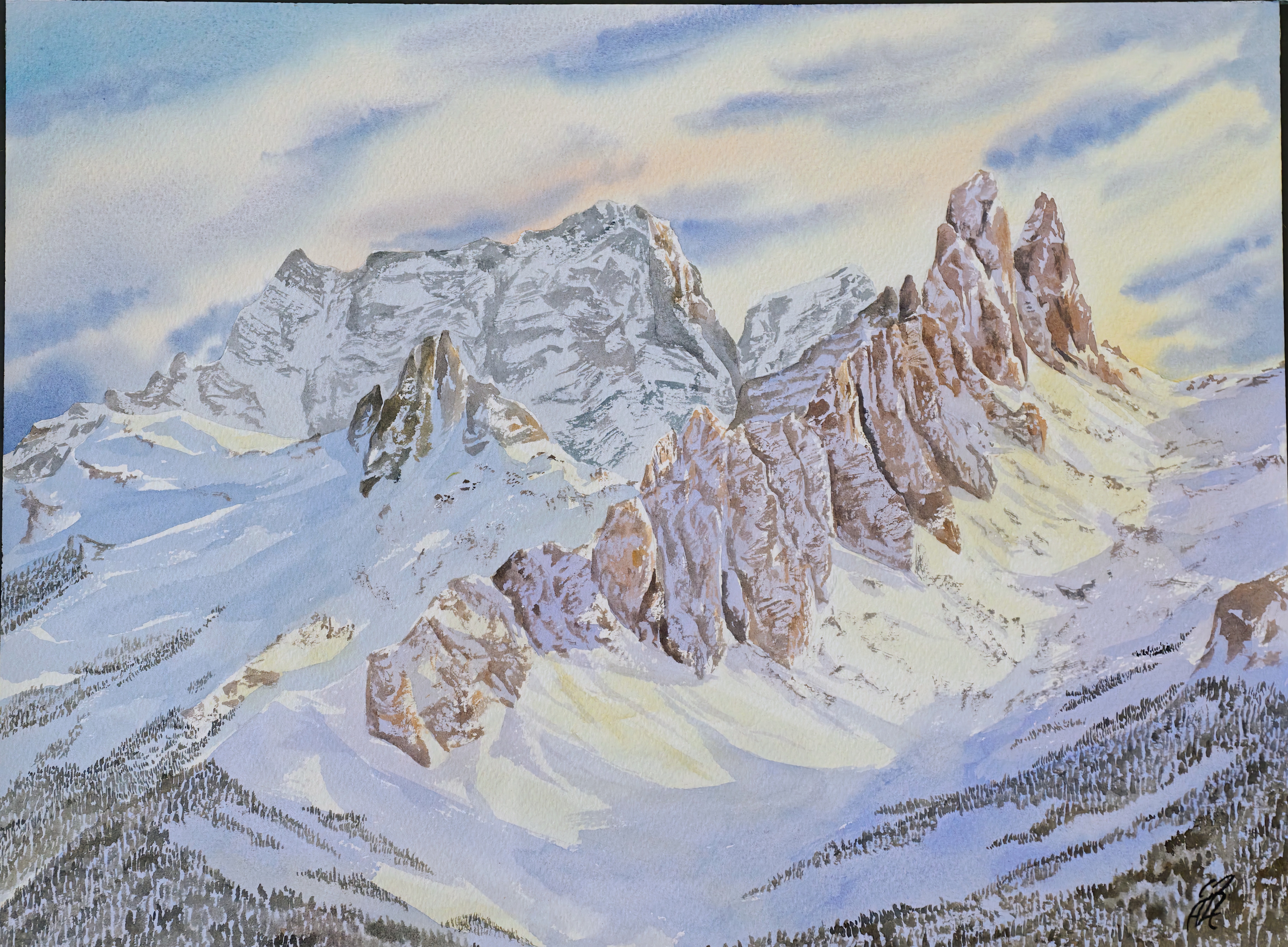 Sunset in Cortina