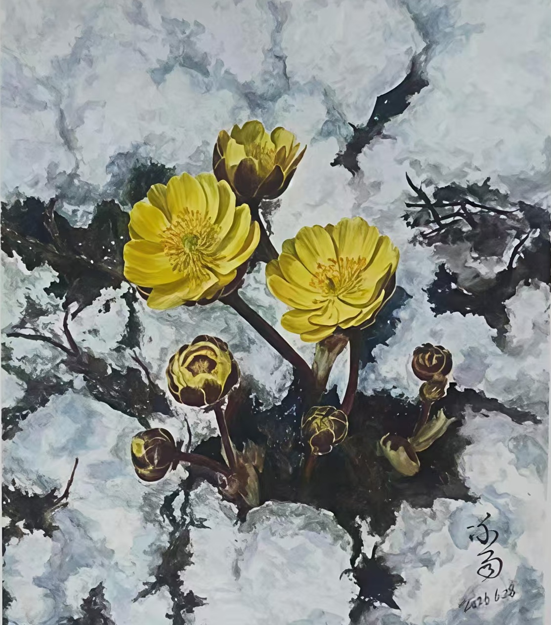 雪隙流芳
