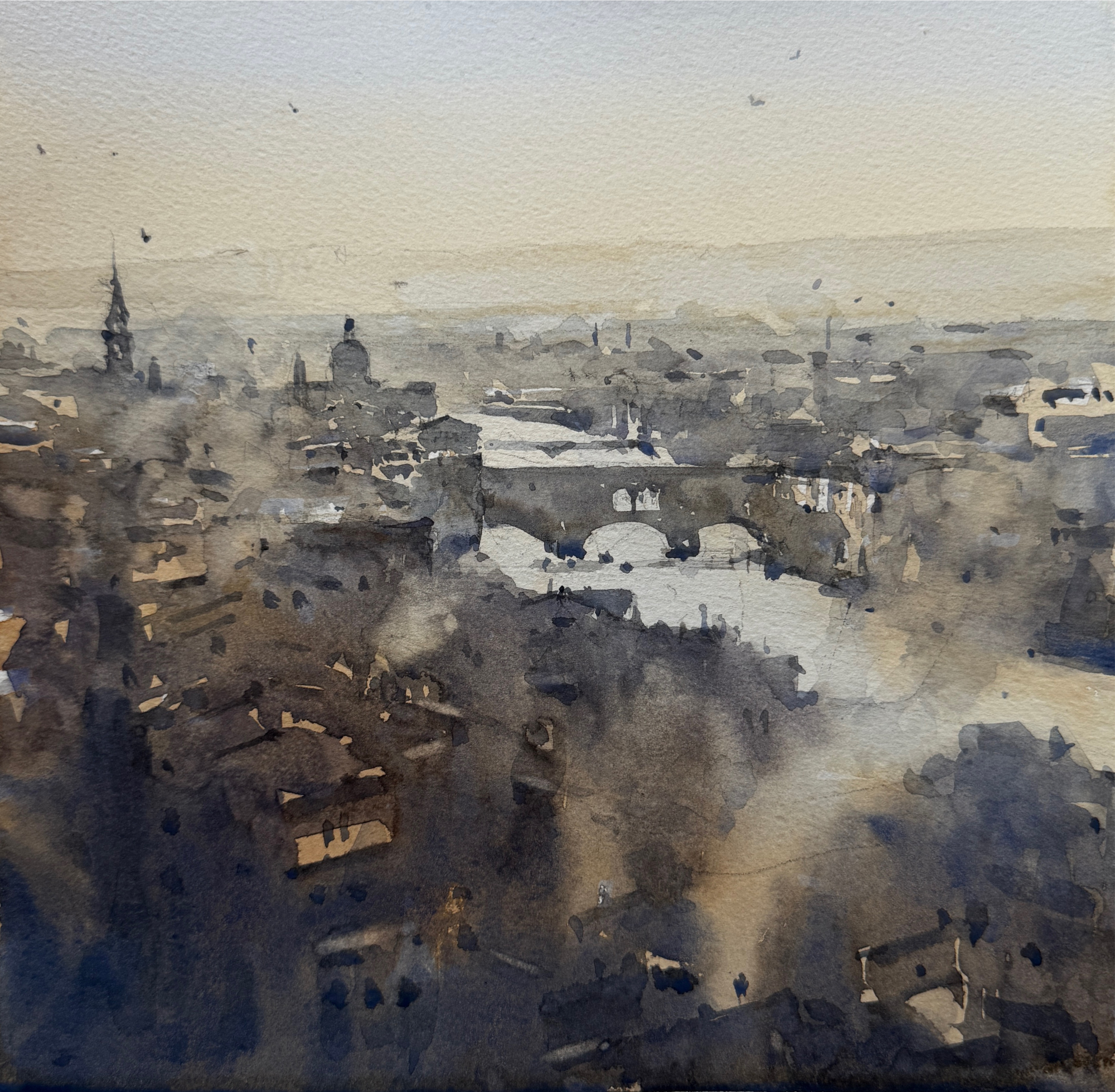 Sunset Above The Arno