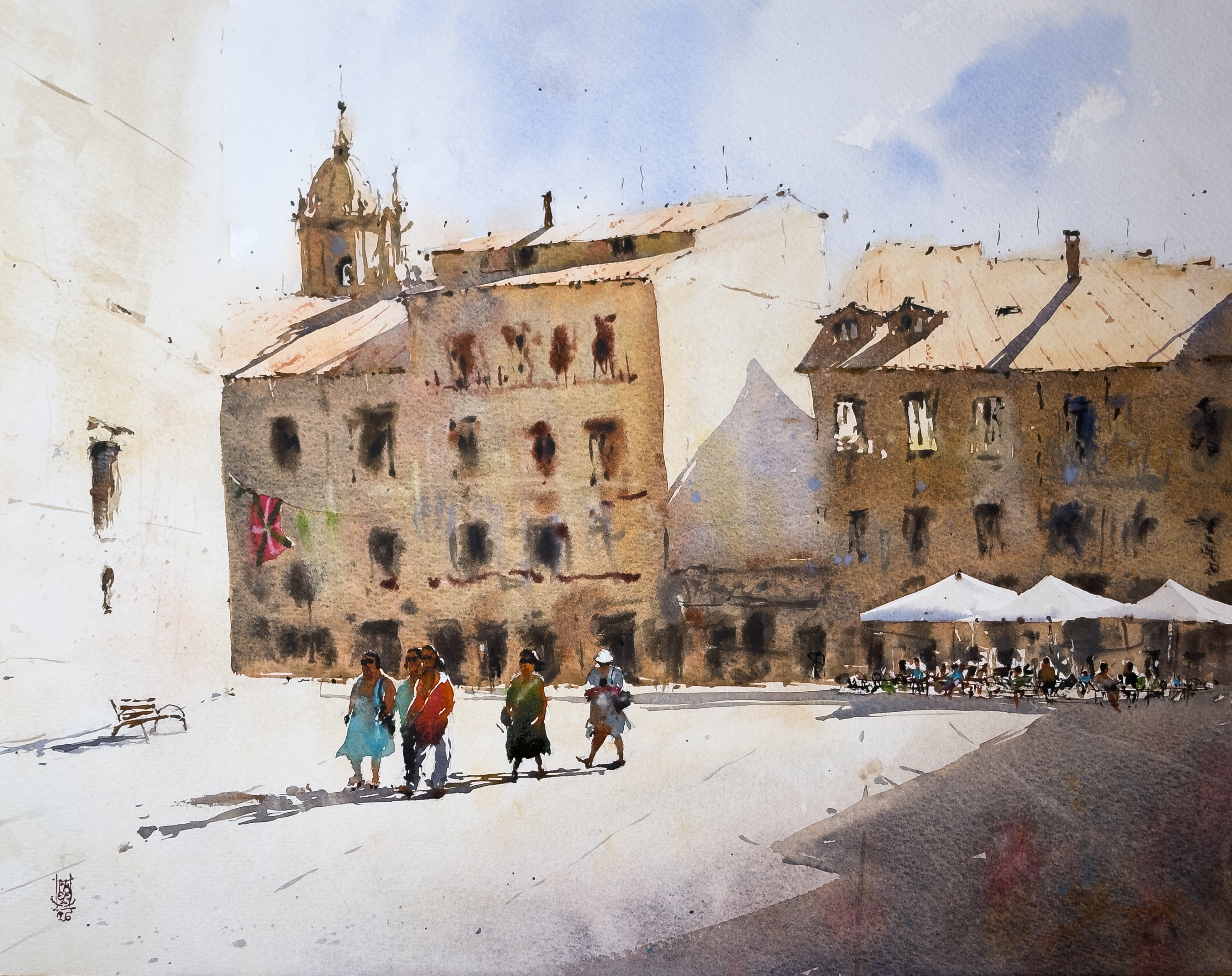 Turiste a Hondarribia
